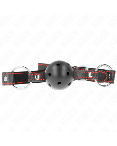 KINK MORDAZA DE BOLA 45 CM NEGRA DURA HUECA MODELO 2 65 x 25 CM KINK MORDAZA DE BOLA 45 CM NEGRA DURA HUECA MODELO 2 65 x 25 CM