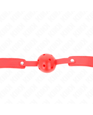 KINK MORDAZA DE BOLA 45 CM TRANSPIRABLE ROJO 65 x 25 CM KINK MORDAZA DE BOLA 45 CM TRANSPIRABLE ROJO 65 x 25 CM