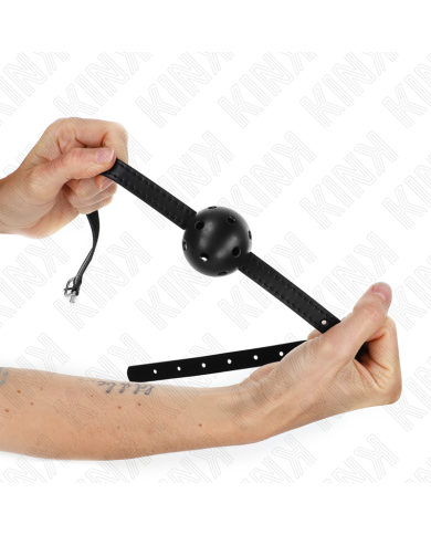 KINK MORDAZA DE BOLA 45 CM TRANSPIRABLE SIMPLICITY NEGRO 62 x 15 CM KINK MORDAZA DE BOLA 45 CM TRANSPIRABLE SIMPLICITY NEGRO 62 x 15 CM