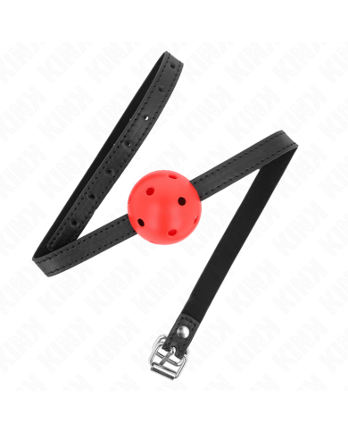 KINK MORDAZA DE BOLA 45 CM TRANSPIRABLE SIMPLICITY ROJO 62 x 15 CM KINK MORDAZA DE BOLA 45 CM TRANSPIRABLE SIMPLICITY ROJO 62 x 15 CM