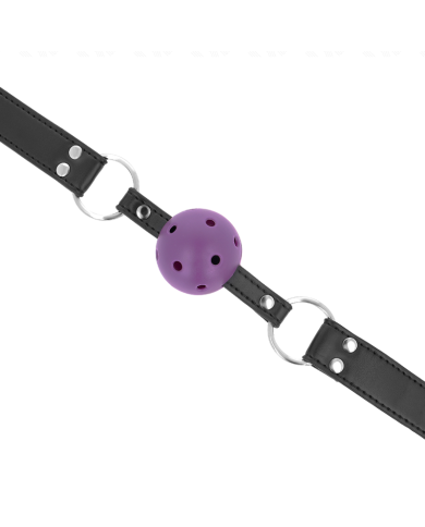 KINK MORDAZA DE BOLA 4 CM TRANSPIRABLE CON DOBLE REMACHE MORADO 62 x 25 CM AJUSTABLE 42 58 CM KINK MORDAZA DE BOLA 4 CM TRANSPIRABLE CON DOBLE REMACHE MORADO 62 x 25 CM AJUSTABLE 42 58 CM