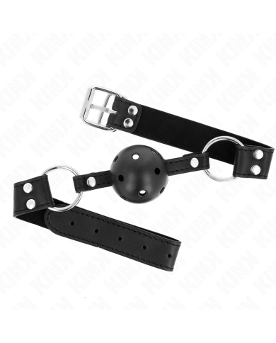 KINK MORDAZA DE BOLA 4 CM TRANSPIRABLE CON DOBLE REMACHE MODELO 1 NEGRO 62 x 25 CM AJUSTABLE 42 58 CM KINK MORDAZA DE BOLA 4 CM TRANSPIRABLE CON DOBLE REMACHE MODELO 1 NEGRO 62 x 25 CM AJUSTABLE 42 58 CM
