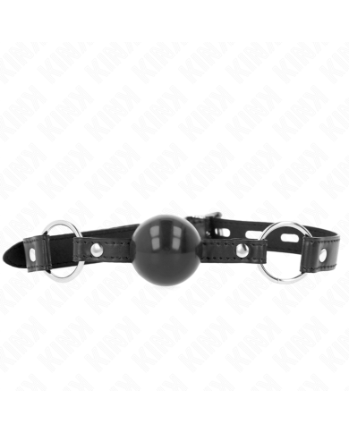 KINK MORDAZA DE BOLA 4 CM TPE NEGRO 60 x 2 CM KINK MORDAZA DE BOLA 4 CM TPE NEGRO 60 x 2 CM