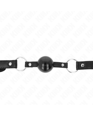 KINK MORDAZA DE BOLA 4 CM TPE NEGRO 60 x 2 CM KINK MORDAZA DE BOLA 4 CM TPE NEGRO 60 x 2 CM
