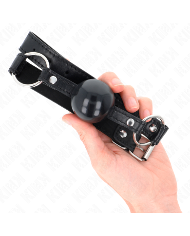KINK MORDAZA DE BOLA 4 CM TPE NEGRO 60 x 2 CM KINK MORDAZA DE BOLA 4 CM TPE NEGRO 60 x 2 CM