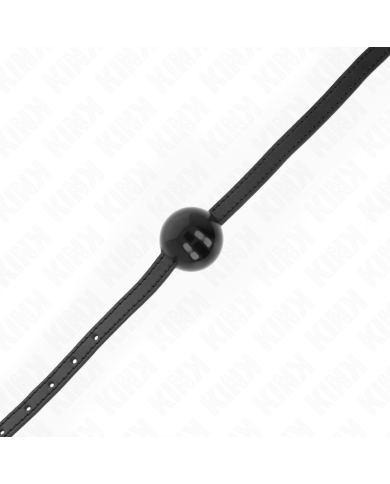 KINK MORDAZA DE BOLA 4 CM SOLIDA SIMPLE NEGRO 65 x 15 CM KINK MORDAZA DE BOLA 4 CM SOLIDA SIMPLE NEGRO 65 x 15 CM