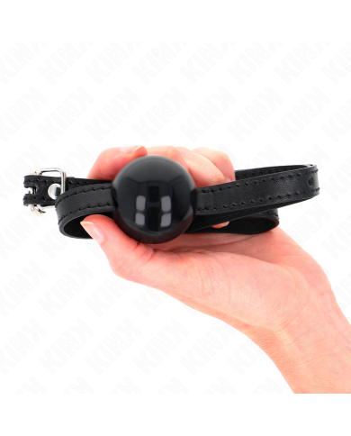KINK MORDAZA DE BOLA 4 CM SOLIDA SIMPLE NEGRO 65 x 15 CM KINK MORDAZA DE BOLA 4 CM SOLIDA SIMPLE NEGRO 65 x 15 CM