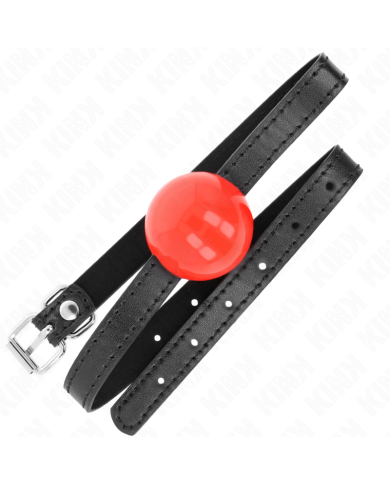 KINK MORDAZA DE BOLA 4 CM SOLIDA SIMPLE ROJO 65 x 15 CM KINK MORDAZA DE BOLA 4 CM SOLIDA SIMPLE ROJO 65 x 15 CM