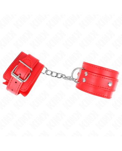 KINK MUNEQUERAS CON 3 ANILLAS EN D AJUSTABLE ROJO 175 25 CM X 6 CM KINK MUNEQUERAS CON 3 ANILLAS EN D AJUSTABLE ROJO 175 25 CM X 6 CM