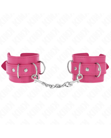 KINK MUNEQUERAS CON 3 ANILLAS EN D AJUSTABLE ROSA 175 25 CM X 6 CM KINK MUNEQUERAS CON 3 ANILLAS EN D AJUSTABLE ROSA 175 25 CM X 6 CM