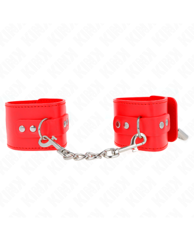 KINK MUNEQUERAS CON CIERRE CANDADO ROJO AJUSTABLE 16 23 CM X 55 CM KINK MUNEQUERAS CON CIERRE CANDADO ROJO AJUSTABLE 16 23 CM X 55 CM