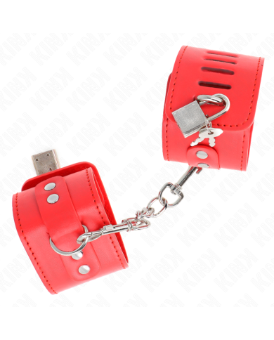 KINK MUNEQUERAS CON CIERRE CANDADO ROJO AJUSTABLE 16 23 CM X 55 CM KINK MUNEQUERAS CON CIERRE CANDADO ROJO AJUSTABLE 16 23 CM X 55 CM
