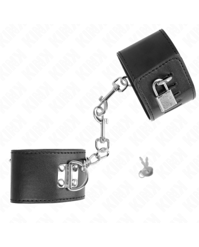 KINK MUNEQUERAS CON CIERRE CANDADO NEGRO AJUSTABLE 16 23 CM X 55 CM KINK MUNEQUERAS CON CIERRE CANDADO NEGRO AJUSTABLE 16 23 CM X 55 CM