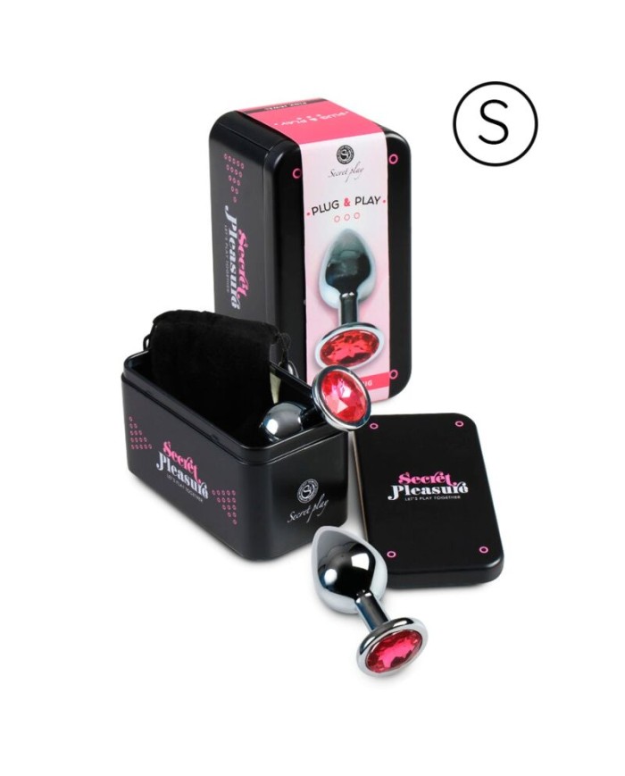 SECRETPLAY PLUG ANAL ALUMINIO FUCSIA 7 CM