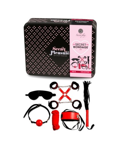 SECRETPLAY BDSM SET 6 PIEZAS RED COLLECTION SECRETPLAY BDSM SET 6 PIEZAS RED COLLECTION