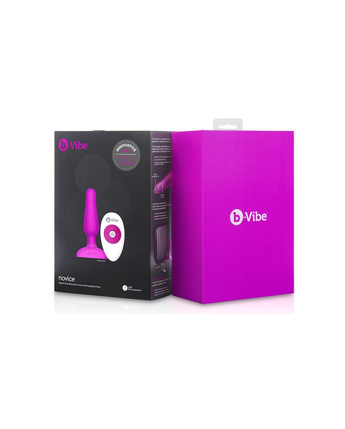 B VIBE NOVICE CONTROL REMOTO ANAL PLUG FUCSIA