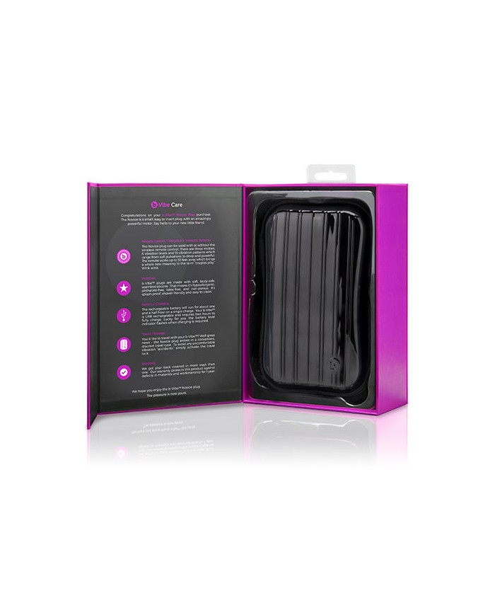 B VIBE NOVICE CONTROL REMOTO ANAL PLUG FUCSIA