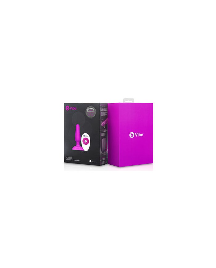 B VIBE NOVICE CONTROL REMOTO ANAL PLUG FUCSIA