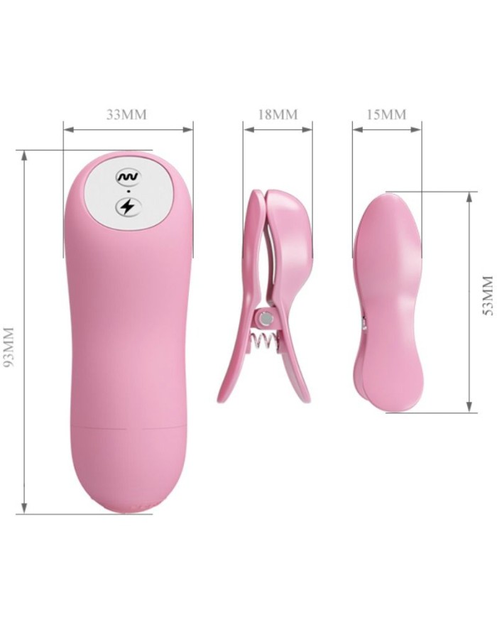 BAILE ROMANTIC WAVE PINZAS CON VIBRACION Y ELECTROSHOCK