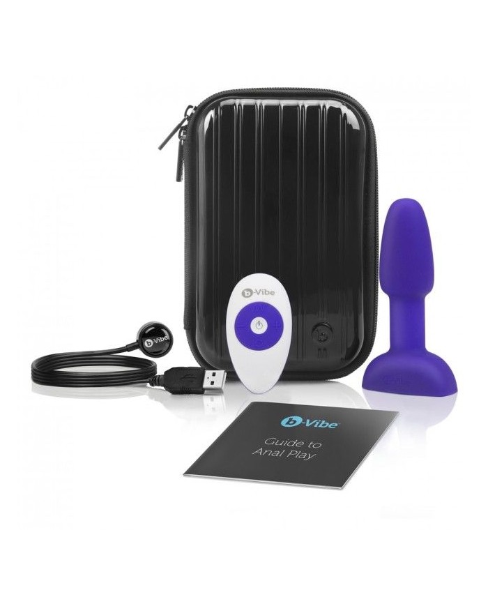 B VIBE RIMMING CONTROL REMOTO ANAL PLUG PETITE LILA