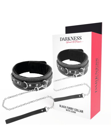 DARKNESS COLLAR LEATHER CON CORREA ALTA CALIDAD DARKNESS COLLAR LEATHER CON CORREA ALTA CALIDAD