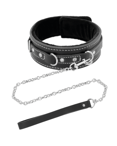 DARKNESS COLLAR LEATHER CON CORREA ALTA CALIDAD DARKNESS COLLAR LEATHER CON CORREA ALTA CALIDAD