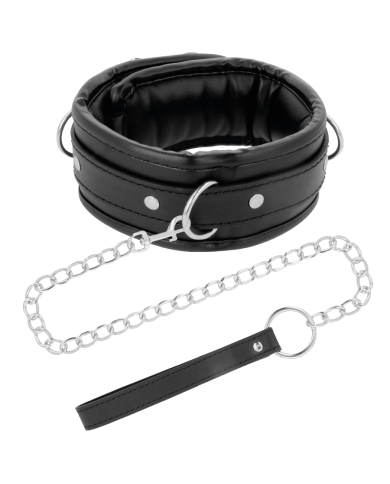 DARKNESS COLLAR CON CADENA SOFT LEATHER DARKNESS COLLAR CON CADENA SOFT LEATHER