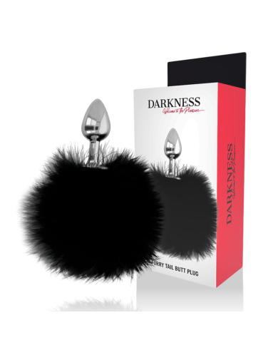 DARKNESS EXTRA BUTTPLUG ANAL CON COLA NEGRO 7 CM