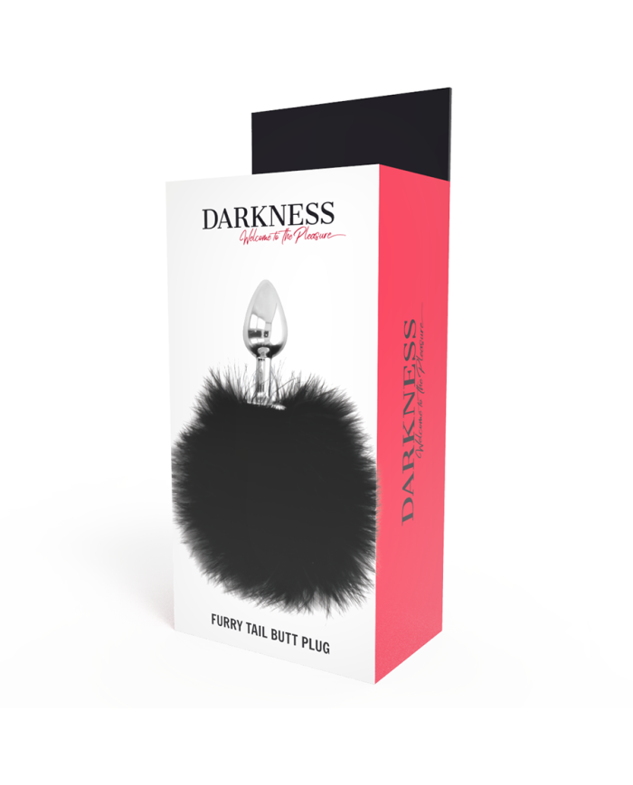 DARKNESS EXTRA BUTTPLUG ANAL CON COLA NEGRO 7 CM