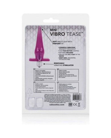 CALIFORNIA EXOTICS PLUG MINI VIBRO TEASE VIBRADOR ROSA