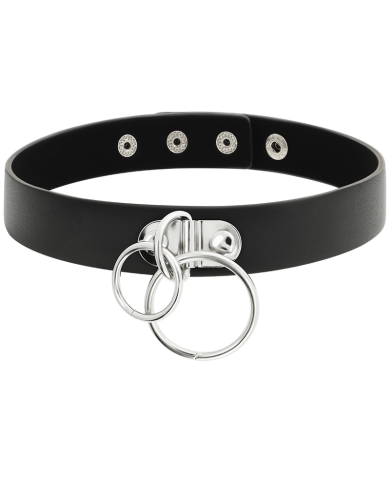 COQUETTE CHIC DESIRE CHOKER CUERO VEGANO DOBLE ANILLA COQUETTE CHIC DESIRE CHOKER CUERO VEGANO DOBLE ANILLA
