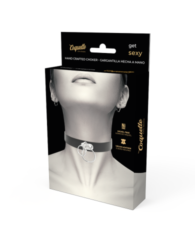 COQUETTE CHIC DESIRE CHOKER CUERO VEGANO DOBLE ANILLA COQUETTE CHIC DESIRE CHOKER CUERO VEGANO DOBLE ANILLA