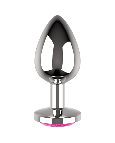 COQUETTE TOYS PLUG ANAL DE METAL TALLA L CRISTAL PINK 4 X 9CM