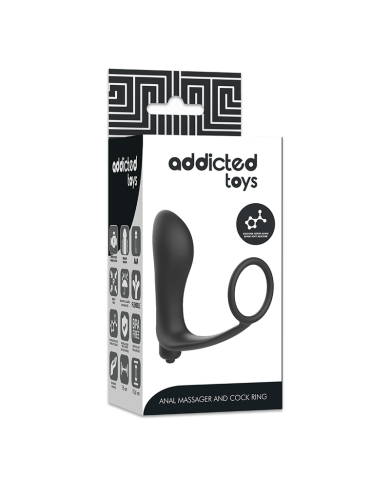 ADDICTED TOYS PLUG ANAL VIBRADOR CON ANILLO PENE