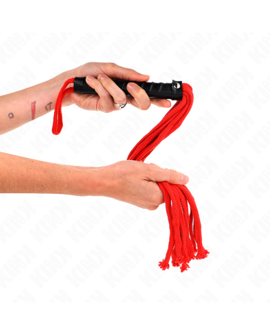 KINK LATIGO DE CUERDA ROJO 56 CM KINK LATIGO DE CUERDA ROJO 56 CM