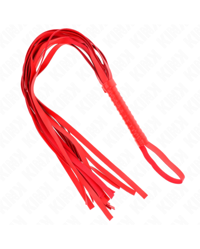 KINK LATIGO DE COLA LARGA Y MANGO CORTO ROJO 70 CM KINK LATIGO DE COLA LARGA Y MANGO CORTO ROJO 70 CM