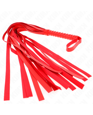 KINK LATIGO DE COLA LARGA Y MANGO CORTO ROJO 70 CM KINK LATIGO DE COLA LARGA Y MANGO CORTO ROJO 70 CM