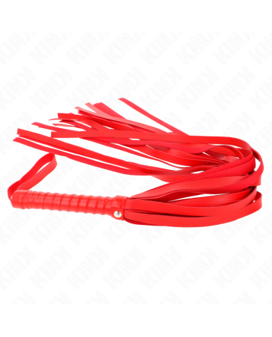 KINK LATIGO DE COLA LARGA Y MANGO CORTO ROJO 70 CM KINK LATIGO DE COLA LARGA Y MANGO CORTO ROJO 70 CM