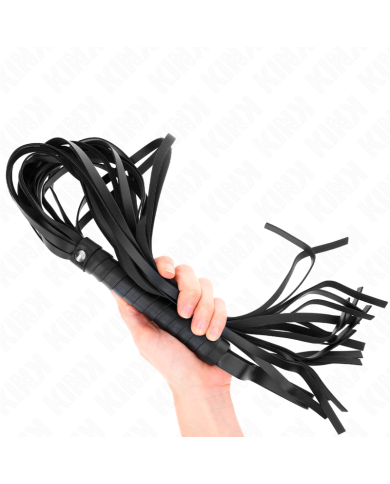 KINK LATIGO DE COLA LARGA Y MANGO CORTO NEGRO 70 CM KINK LATIGO DE COLA LARGA Y MANGO CORTO NEGRO 70 CM