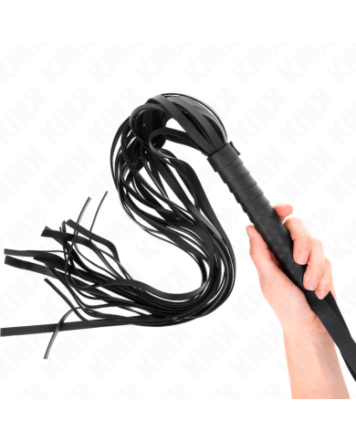 KINK LATIGO DE COLA LARGA Y MANGO CORTO NEGRO 70 CM KINK LATIGO DE COLA LARGA Y MANGO CORTO NEGRO 70 CM
