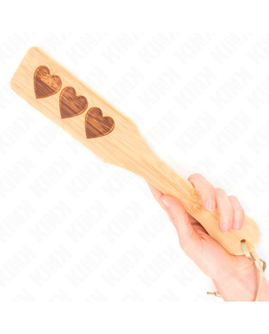 KINK PALA DE BAMBU DISENO CORAZON 32 X 55 CM KINK PALA DE BAMBU DISENO CORAZON 32 X 55 CM