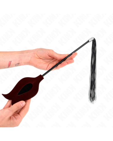 KINK LATIGO DE BORLA DE SILICONA CON FORMA DE ROSA 45 CM KINK LATIGO DE BORLA DE SILICONA CON FORMA DE ROSA 45 CM