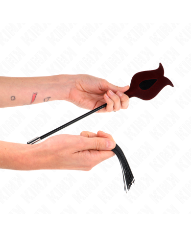 KINK LATIGO DE BORLA DE SILICONA CON FORMA DE ROSA 45 CM KINK LATIGO DE BORLA DE SILICONA CON FORMA DE ROSA 45 CM