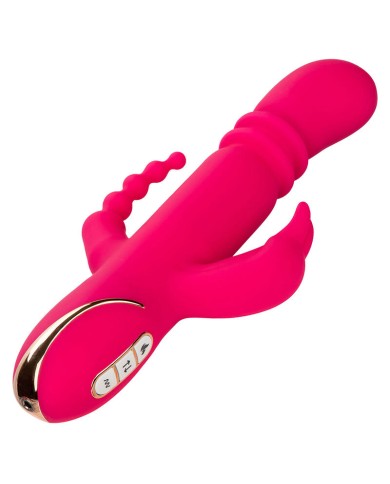 CALEXOTICS JACK FANTASY TRIPLE VIBRADOR CALENTABLE RABBIT ROSA CALEXOTICS JACK FANTASY TRIPLE VIBRADOR CALENTABLE RABBIT ROSA