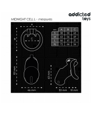 ADDICTED TOYS LOCKED MINDNIGHT CELL JAULA PARA PENE TALLA L