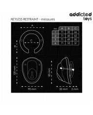 ADDICTED TOYS LOCKED KEYLESS RESTRAINT JAULA PARA PENE 115 CM