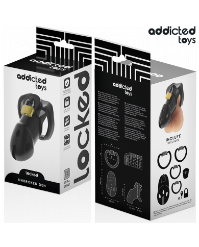 ADDICTED TOYS LOCKED UNBROKEN DEN JAULA PARA PENE 98 CM