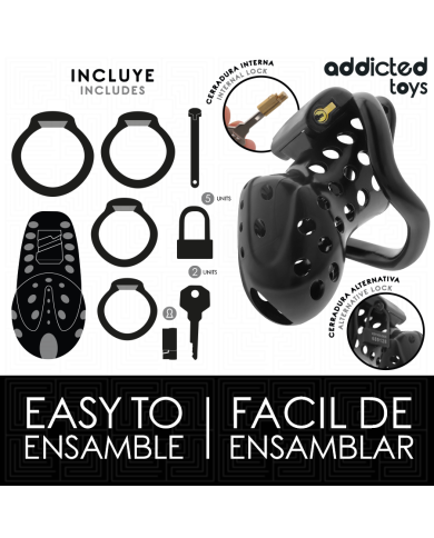 ADDICTED TOYS LOCKED CHAINED HOLLOW JAULA PARA PENE 105 CM