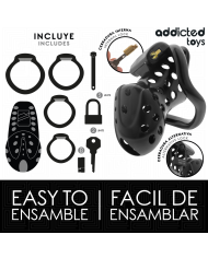 ADDICTED TOYS LOCKED CHAINED HOLLOW JAULA PARA PENE 105 CM