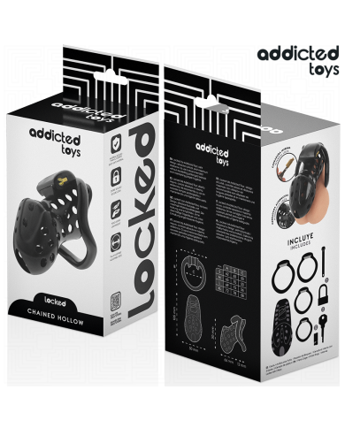 ADDICTED TOYS LOCKED CHAINED HOLLOW JAULA PARA PENE 105 CM